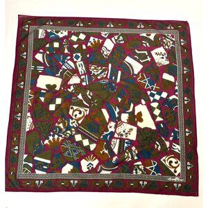 GINNIE JOHANSEN 100% Cotton Printed Scarf Vintage